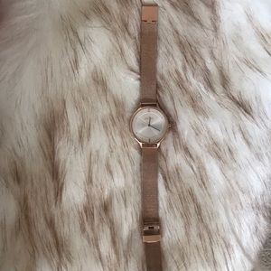 skagen rose gold watch